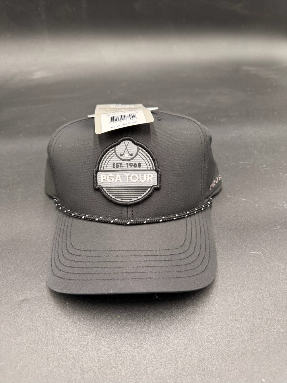 PGA TOUR Black Adjustable Snapback Hat